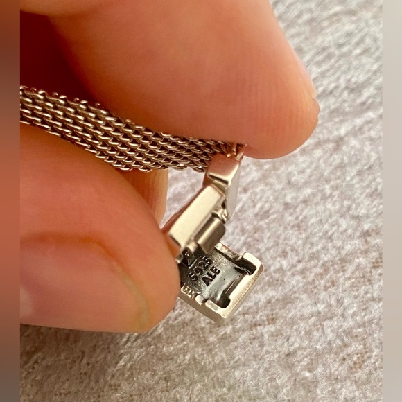 Elegant Pandora Mesh Bracelet. Sterling Silver - Picture 4 of 7